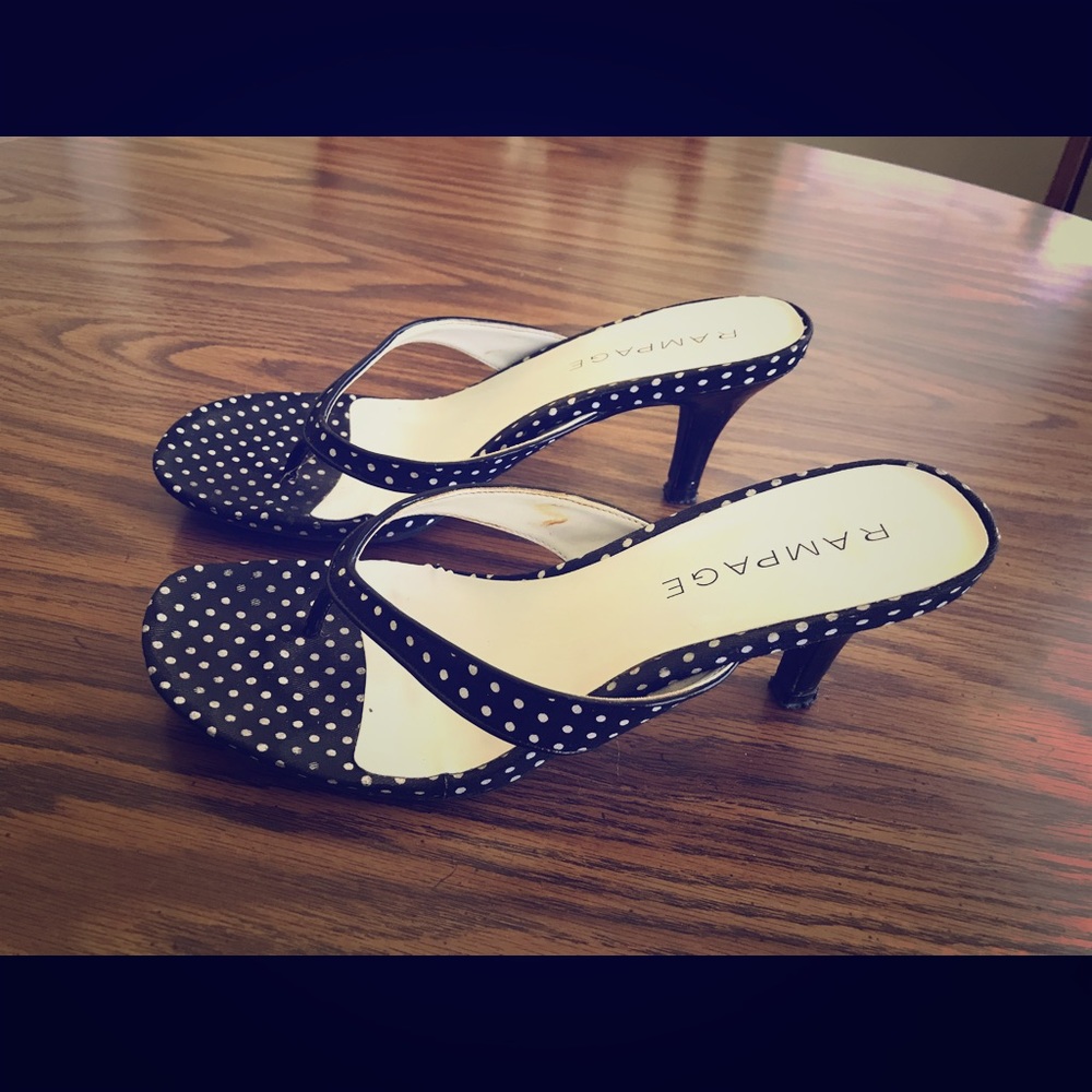 Rampage Montauk Polkadot Heels
